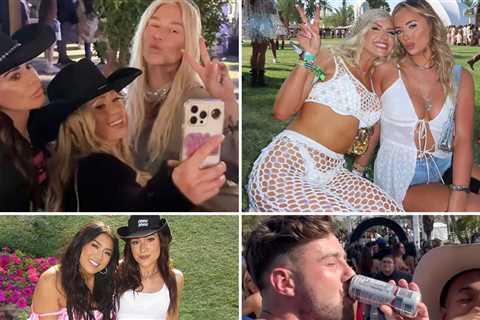 Famous Besties at Coachella ... Desert Vibes With the Hottest Tribes!
