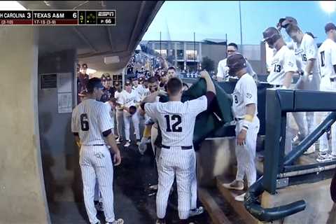 Texas A&M baseball team unveils green jacket celebration as Masters gets underway