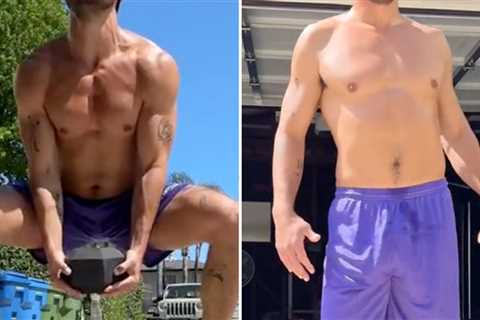 Guess Which Sexy Stud Is Workin' on His Summer Bod!