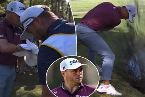 Justin Thomas smelled like ‘a wet dog’ after muddy mishap at RBC Heritage