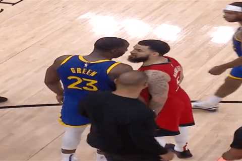 Draymond Green in heated moment with Rockets’ Fred VanVleet in Warriors playoff loss