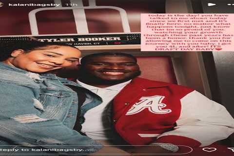 Tyler Booker’s girlfriend pens heartfelt message as NFL journey begins