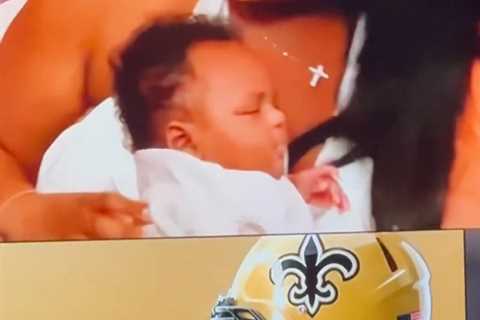 Kelvin Banks Jr.’s vomiting baby goes viral at 2025 NFL Draft