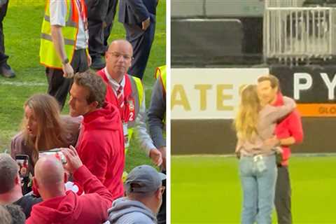 Blake Lively & Ryan Reynolds Share Intimate Kiss After Wrexham's Promotion