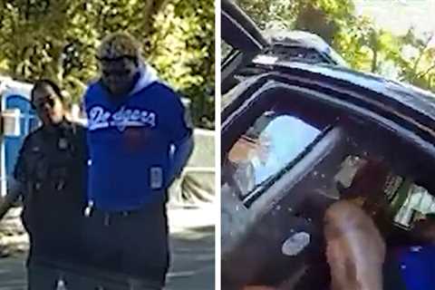 Druski Too Big for Police Back Seat, Double-Cuffed in 2024 Arrest, on Video
