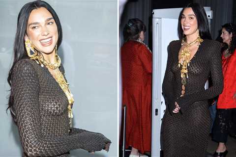 Dua Lipa Stuns in Black Dress at 50th Chaplin Award Gala