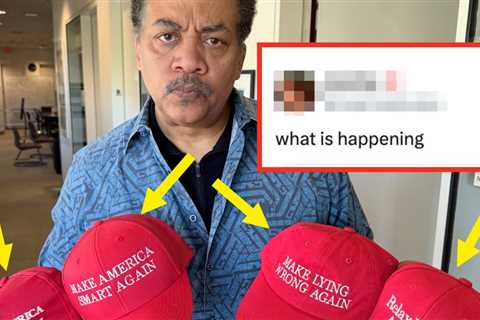 Neil DeGrasse Tyson Posed With 4 Red Hats And People Have No Idea What It Means