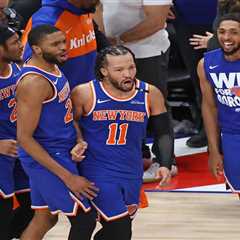 Pistons fans brutally troll Jalen Brunson with ‘flopper’ billboard — but Knicks star gets last laugh