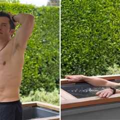 Orlando Bloom Heats Up With Hot Bod In Cold Plunge ... Fitness Friday!