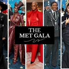 Top 10 Best-Dressed Celebs at the 2025 MET Gala: Janelle Monae in a Red and Black Thom Browne..