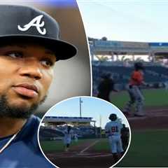 Braves’ Ronald Acuna Jr. crushes home run in first rehab game