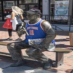 Wicked! Statue of beloved Celtics coach gets Knicks glow-up — thanks to The Post — ahead of Game 5..