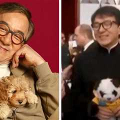 These One-Of-A-Kind Photos Of Jackie Chan Playing With Puppies Will Blow Your Mind