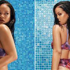 Rihanna Strategically Hides Baby Bump During Sexy Fenty Lingerie Shoot