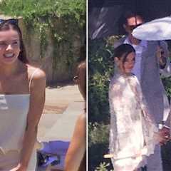 Hailee Steinfeld Stuns in Leggy Dress During Wedding Rehearsal with Josh Allen