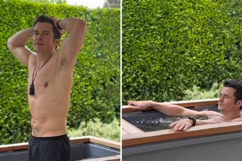 Orlando Bloom Heats Up With Hot Bod In Cold Plunge ... Fitness Friday!