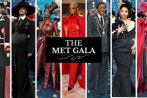 Top 10 Best-Dressed Celebs at the 2025 MET Gala: Janelle Monae in a Red and Black Thom Browne..