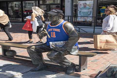 Wicked! Statue of beloved Celtics coach gets Knicks glow-up — thanks to The Post — ahead of Game 5..