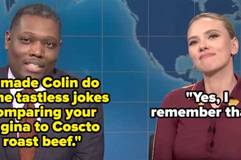 Scarlett Johansson Got Her Payback For Michael Che's Vulgar Roast Beef Joke, And People Are Loving..