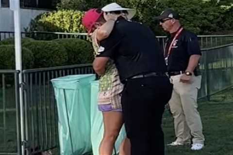 Jon Rahm has emotional moment with wife after $1.5 million PGA Championship meltdown