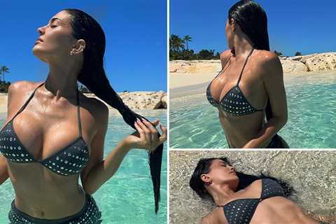 Kylie Jenner Shines Bright With Bedazzled Bikini in Turks and Caicos
