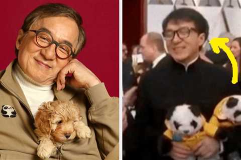 These One-Of-A-Kind Photos Of Jackie Chan Playing With Puppies Will Blow Your Mind