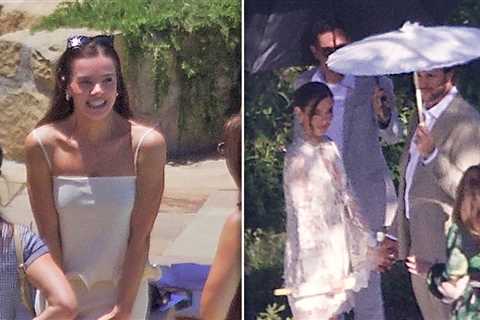Hailee Steinfeld Stuns in Leggy Dress During Wedding Rehearsal with Josh Allen