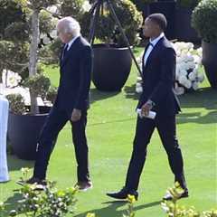 Larry David makes surprise appearance at Josh Allen and Hailee Steinfeld wedding