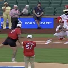 Former NFLer Taylor Lewan’s first pitch at Cardinals game was an utter disaster: ‘Worst day’
