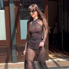 Dakota Johnson Steps Out After Reported Chris Martin Split in Sheer Outfit