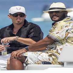 Tyler Perry and Bryan Tanaka Serve Mediterranean Yacht Style in Dolce & Gabbana Silk Sets
