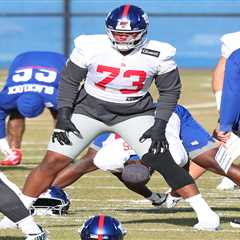 Giants’ Evan Neal showing good early signs at new guard positions