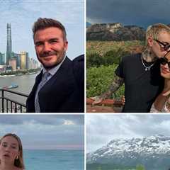David Beckham to Demi Lovato, Stars Turning Up the Heat During June Gloom