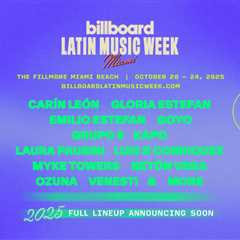 Carín León, Kapo, Netón Vega, Myke Towers, Laura Pausini & More Set for Billboard Latin Music..