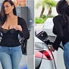 Diddy's Ex Daphne Joy Looks Incredible While Pumping Gas
