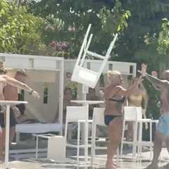 English soccer player throws chair at woman on vacation in wild incident