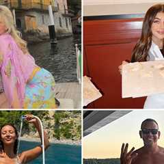 Celebs Vacationing in Italy
