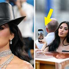 Kim Kardashian Seemingly Posed For An Awkward Photo With A Hilarious Twist