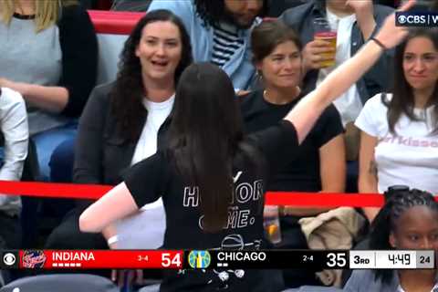 Caitlin Clark amped up after Angel Reese gets called for travel