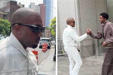 Kanye West Shows Up at Diddy Trial in NYC in All-White Outfit