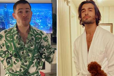 Nick Jonas vs. Sam Asghari Who'd You Rather?! (Dudes In Robes Edition)