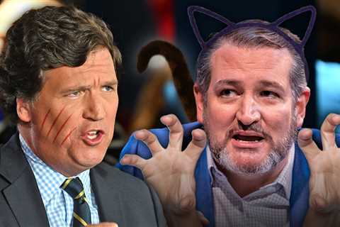 Tucker Carlson Calls Ted Cruz a 'Sleazy Feline' in Bizarre Interview Moment