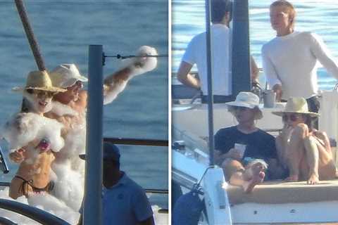 Jeff Bezos and Lauren Sanchez Pack on PDA at Foam Party on Megayacht