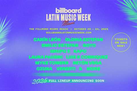 Carín León, Kapo, Netón Vega, Myke Towers, Laura Pausini & More Set for Billboard Latin Music..