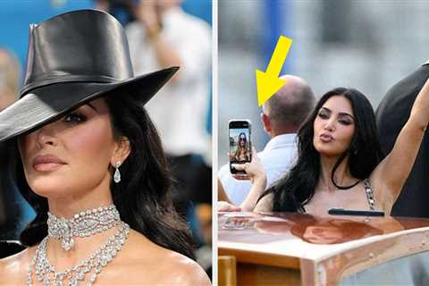 Kim Kardashian Seemingly Posed For An Awkward Photo With A Hilarious Twist