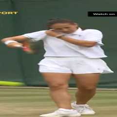 Daria Kasatkina suffers ‘unfortunate’ wardrobe malfunction in Wimbledon loss