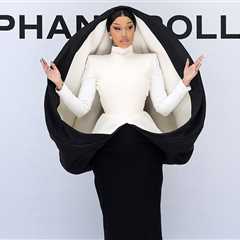 Cardi B Dresses Like a Nun at Paris Fashion Week Show