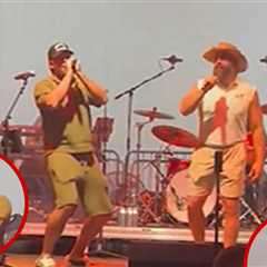 Travis Kelce, Jason Hit Karaoke Stage At Celeb Golf Outing In Tahoe