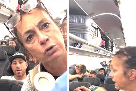Woman Goes Off on Plane Passengers Calling Her 'Karen,' on Video