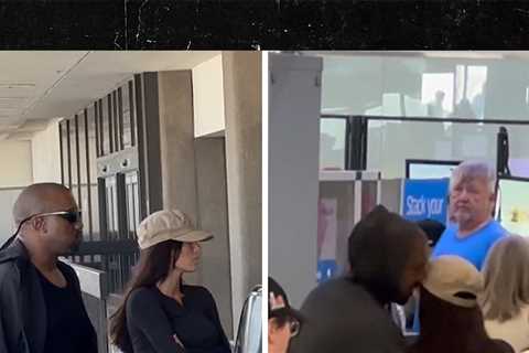 Bianca Censori and Ye Spotted Going Through Regular Security Line at LAX